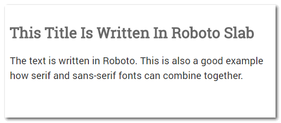 Using fonts from the same designer