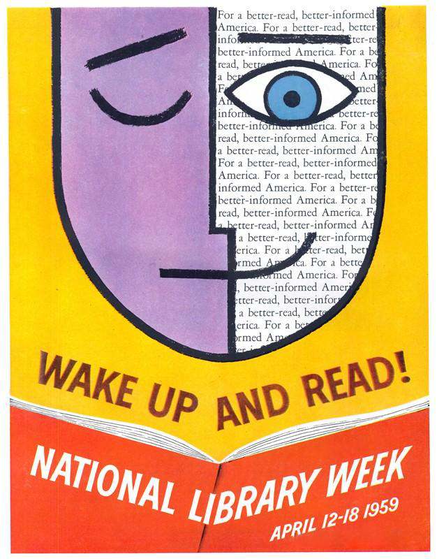 National Library Week poster, April, 1959